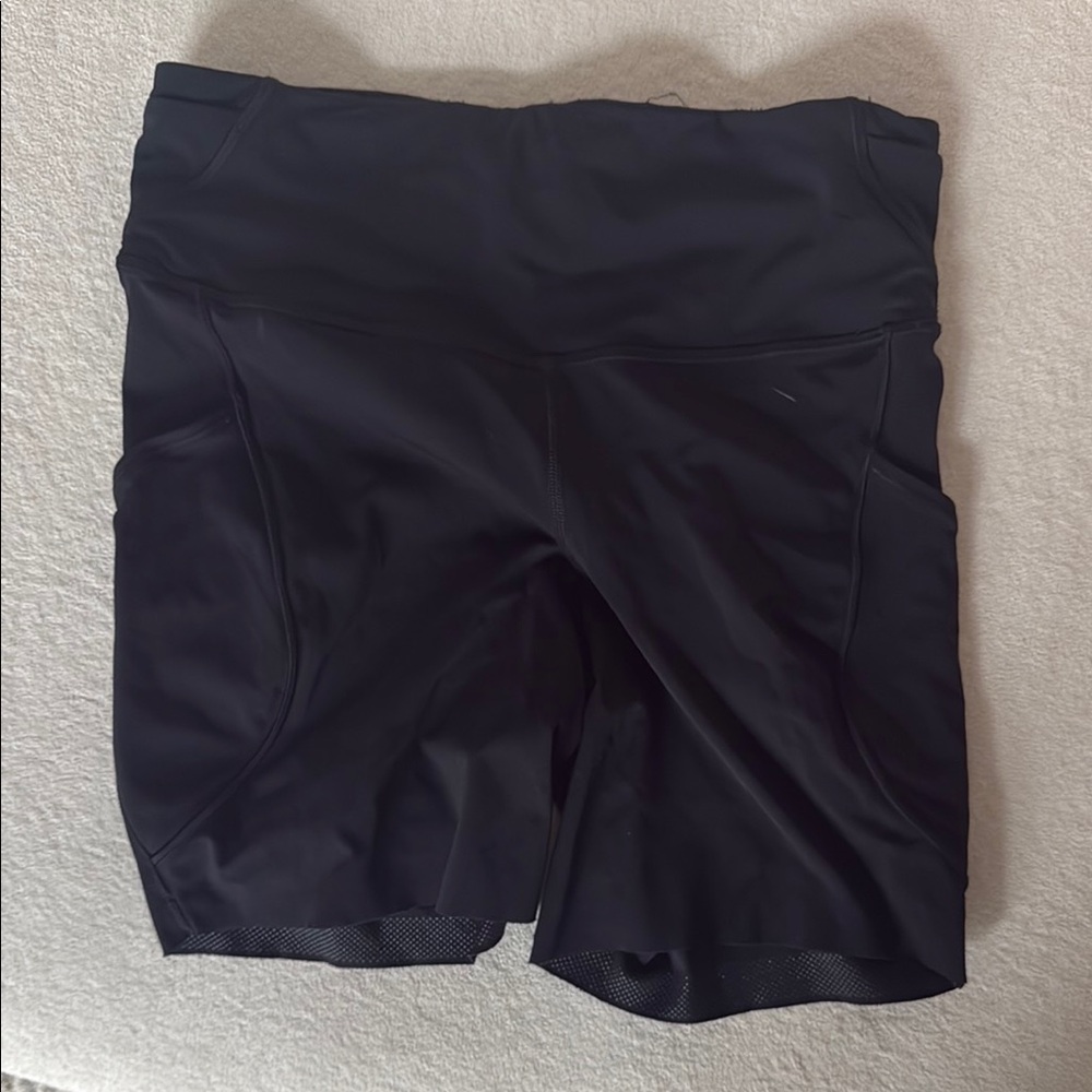 Lululemon Fast and Free Black Bike Shorts